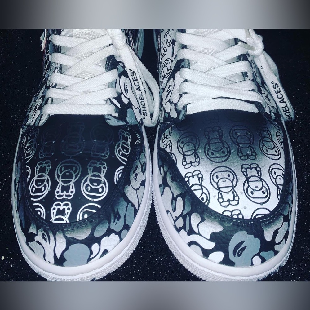 Jordan 1 Custom Bape - Picture 7 of 14